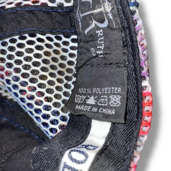 Robin Ruth Colorado Trucker Hat Cap Floral Snapback Mesh Holiday Vacation Blue - Picture 10 of 11